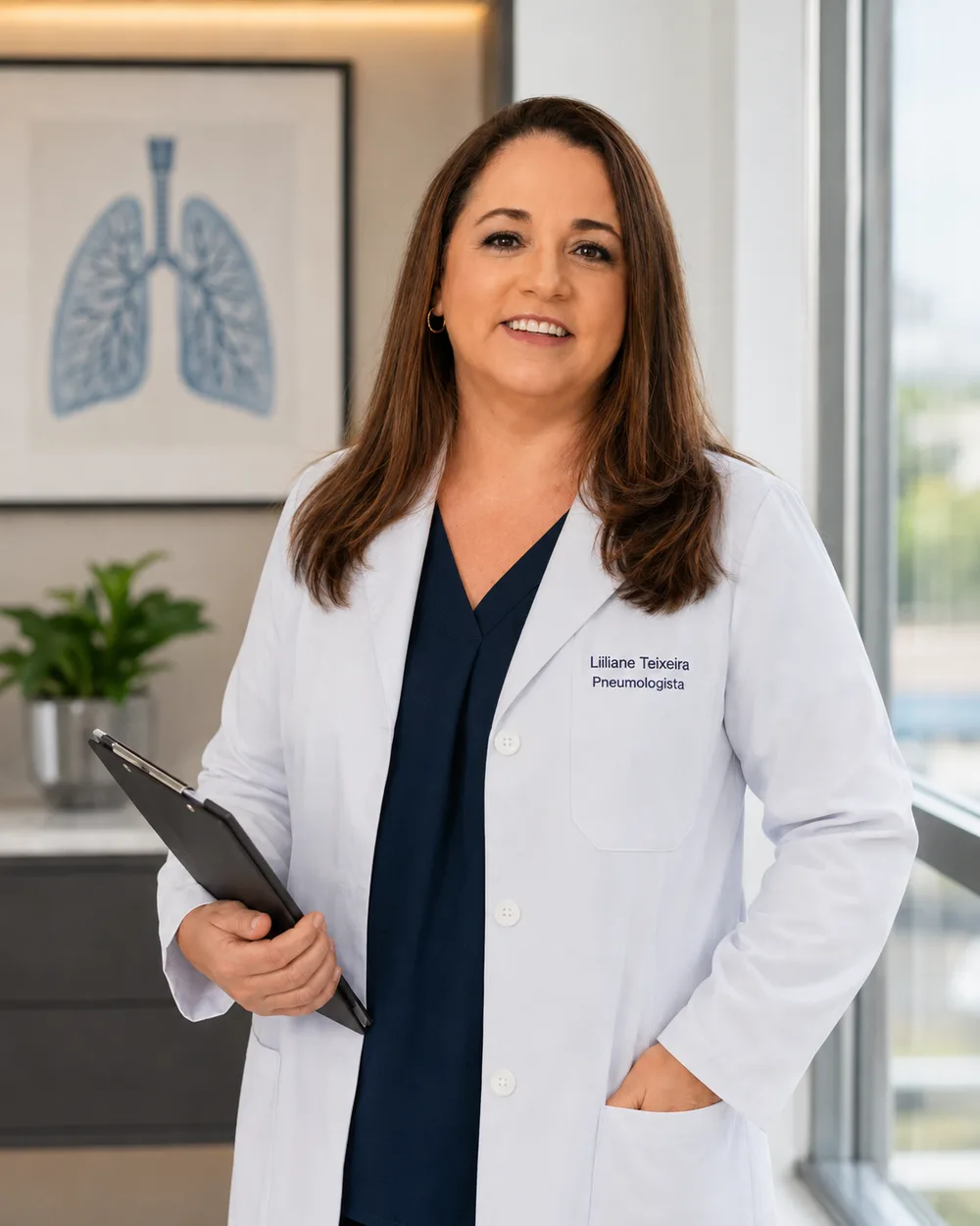 Consultório de pneumologia da Dra. Liliane Teixeira